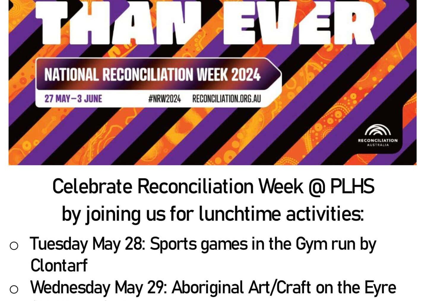 reconciliation-week-lunchtime-activities-@-plhs-1
