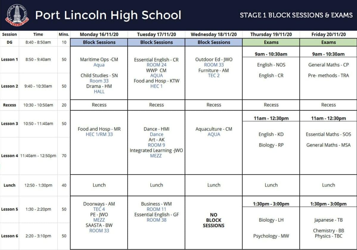 stage-1-block-session-exam-schedule